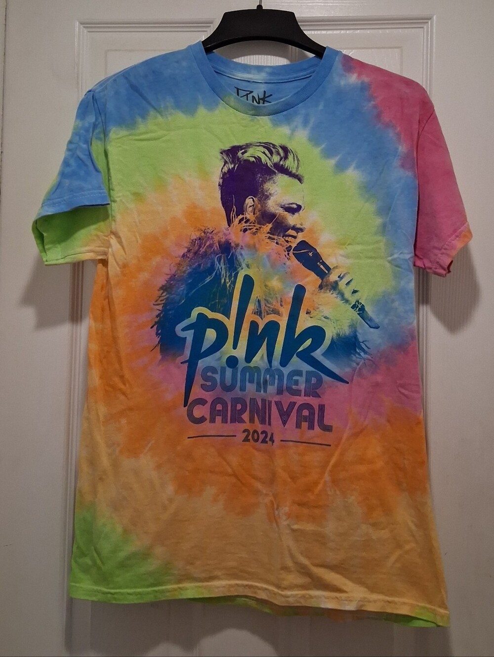 Summer Carnival PINK 2024 Tie-Dye Concert T-Shirt - Multicolor